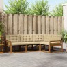 Ensemble de canapés d'extérieur 4 pcs Naturel et Beige 527565527565