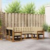 Ensemble de canapés d'extérieur 6 pcs Naturel et Beige 527570527570