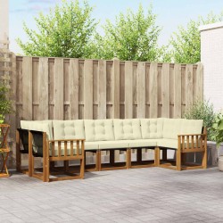 Ensemble de canapés d'extérieur 7 pcs Naturel et Crème 527572527572