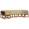 Ensemble de canapés d'extérieur 7 pcs Naturel et Beige 527577527577