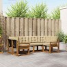 Ensemble de canapés d'extérieur 6 pcs Naturel et Beige 527585527585