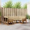 Ensemble de canapés d'extérieur 6 pcs Naturel et Beige 527589527589