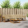 Ensemble de canapés d'extérieur 5 pcs Naturel et Beige 527593527593