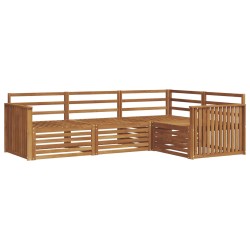 Ensemble de canapés d'extérieur 4 pcs Naturel 527596527596