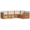 Ensemble de canapés d'extérieur 4 pcs Naturel 527596527596