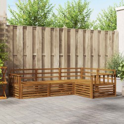 Ensemble de canapés d'extérieur 4 pcs Naturel 527601527601