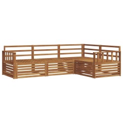 Ensemble de canapés d'extérieur 4 pcs Naturel 527601527601