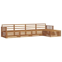 Ensemble de canapés d'extérieur 5 pcs Naturel 527605527605