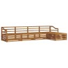 Ensemble de canapés d'extérieur 5 pcs Naturel 527606527606