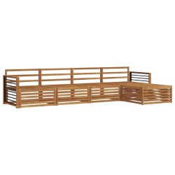 Ensemble de canapés d'extérieur 5 pcs Naturel 527607527607