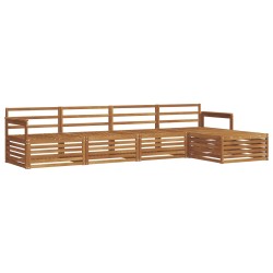 Ensemble de canapés d'extérieur 5 pcs Naturel 527609527609