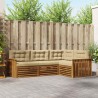 Ensemble de canapés d'extérieur 4 pcs Naturel et Beige 527610527610