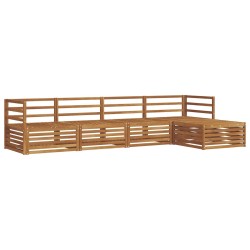 Ensemble de canapés d'extérieur 5 pcs Naturel 527611527611