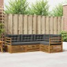 Ensemble de canapés d'extérieur 4 pcs Naturel et Anthracite 527613527613