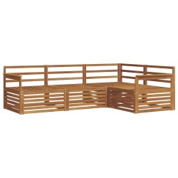 Ensemble de canapés d'extérieur 4 pcs Naturel 527614527614