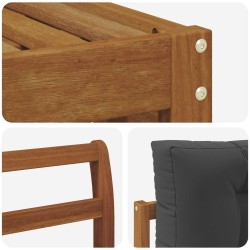 Ensemble de canapés d'extérieur 4 pcs Naturel et Anthracite 527620527620