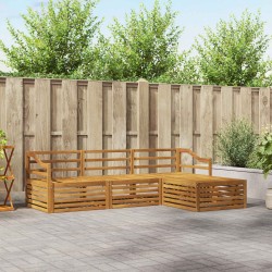 Ensemble de canapés d'extérieur 4 pcs Naturel 527621527621