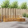 Ensemble de canapés d'extérieur 4 pcs Naturel 527621527621