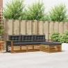 Ensemble de canapés d'extérieur 4 pcs Naturel et Anthracite 527623527623