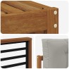 Ensemble de canapés d'extérieur 4 pcs Gris Naturel et Clair 527624527624