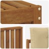 Ensemble de canapés d'extérieur 4 pcs Naturel et Beige 527629527629