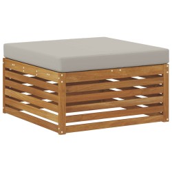 Ensemble de canapés d'extérieur 4 pcs Gris Naturel et Clair 527630527630