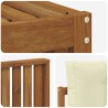 Ensemble de canapés d'extérieur 4 pcs Naturel et Crème 527631527631