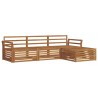 Ensemble de canapés d'extérieur 4 pcs Naturel 527632527632