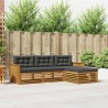 Ensemble de canapés d'extérieur 4 pcs Naturel et Anthracite 527633527633
