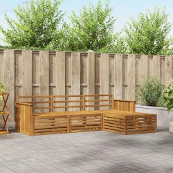 Ensemble de canapés d'extérieur 4 pcs Naturel 527636527636