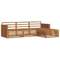 Ensemble de canapés d'extérieur 4 pcs Naturel 527636527636