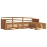 Ensemble de canapés d'extérieur 4 pcs Naturel 527636527636