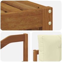 Ensemble de canapés d'extérieur 4 pcs Naturel et Crème 527637527637