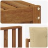 Ensemble de canapés d'extérieur 4 pcs Naturel et Beige 527638527638