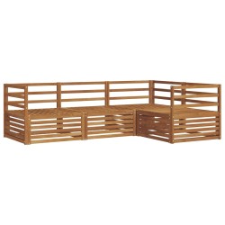 Ensemble de canapés d'extérieur 4 pcs Naturel 527639527639