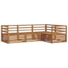 Ensemble de canapés d'extérieur 4 pcs Naturel 527639527639
