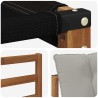 Ensemble de canapés d'extérieur 3 pcs Gris Naturel et Clair 527662527662