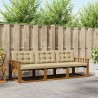 Ensemble de canapés d'extérieur 3 pcs Naturel et Beige 527675527675
