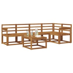 Ensemble de Canapés 6 pcs Naturel Bois d'Acacia Massif 527691527691