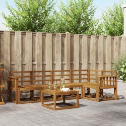 Ensemble de Canapés 6 pcs Naturel Bois d'Acacia Massif 527700527700