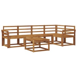 Ensemble de Canapés 6 pcs Naturel Bois d'Acacia Massif 527704527704