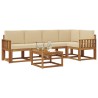 Ensemble de canapés d'extérieur 6 pcs Naturel et Beige 527705527705