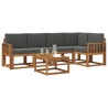 Ensemble de canapés d'extérieur 6 pcs Naturel et Anthracite 527706527706