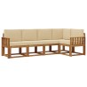 Ensemble de canapés d'extérieur 5 pcs Naturel et Beige 527718527718