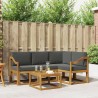 Ensemble de canapés d'extérieur 5 pcs Naturel et Anthracite 527726527726