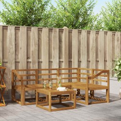 Ensemble de canapés d'extérieur 5 pcs Naturel 527729527729