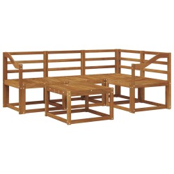Ensemble de canapés d'extérieur 5 pcs Naturel 527729527729