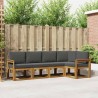Ensemble de canapés d'extérieur 5 pcs Naturel et Anthracite 527731527731