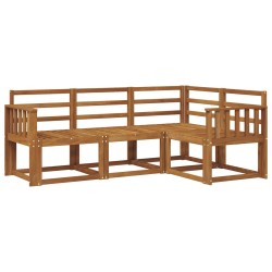 Ensemble de canapés d'extérieur 4 pcs Naturel 527740527740
