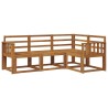 Ensemble de canapés d'extérieur 4 pcs Naturel 527740527740